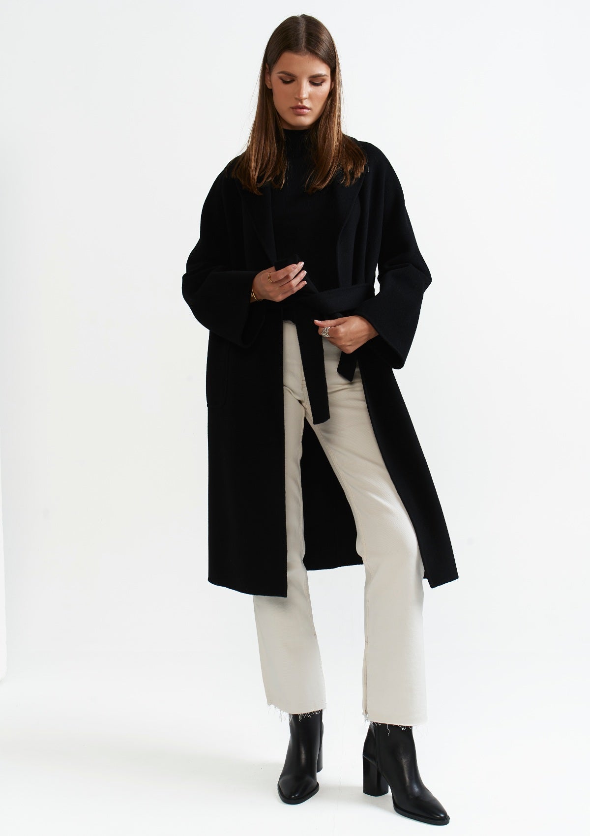 THE CLASSIC BLACK WRAP COAT