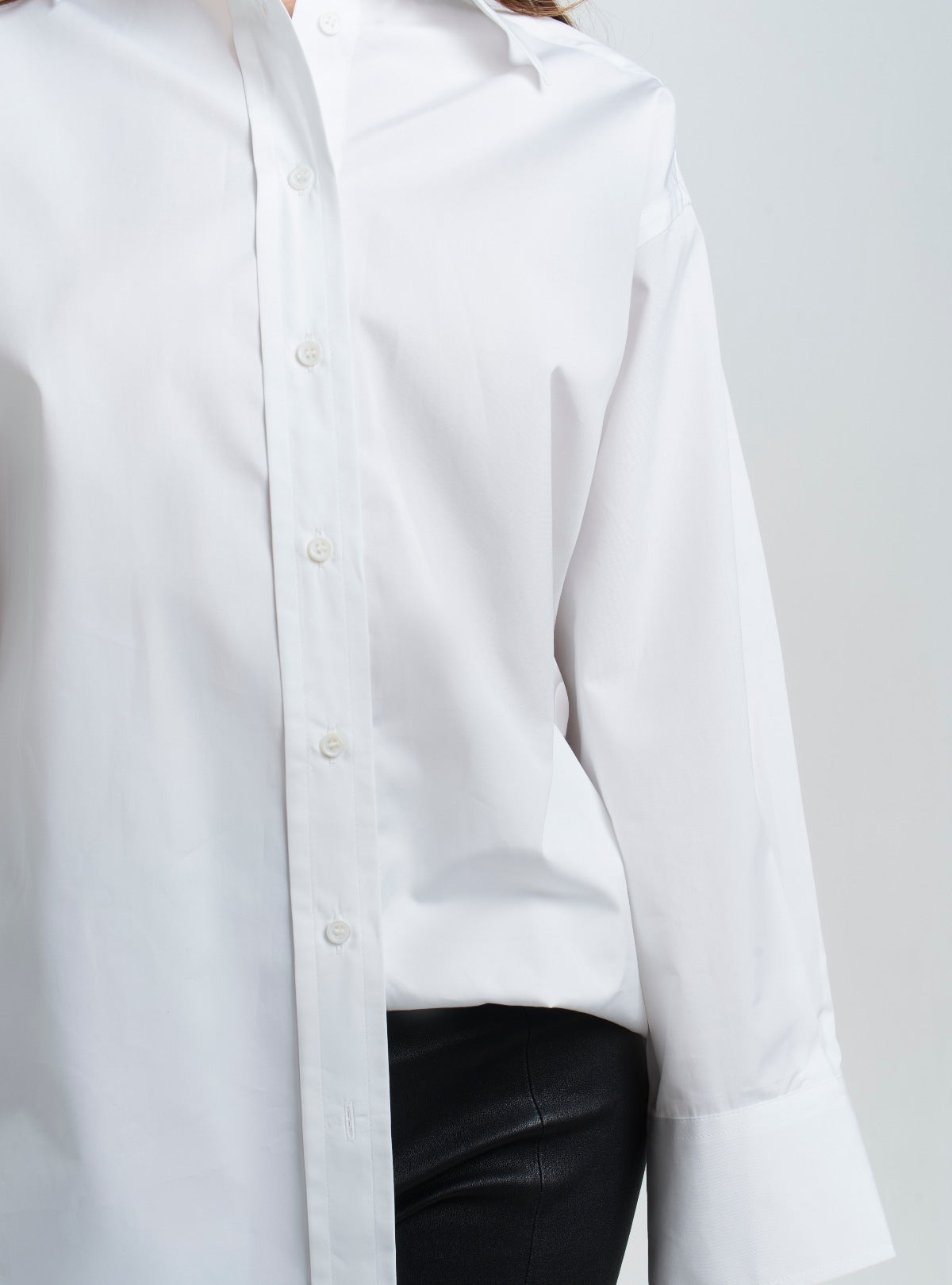 A buttoned-through,cotton, loose-fit, shirt for women by Silk & tonic fashion brand