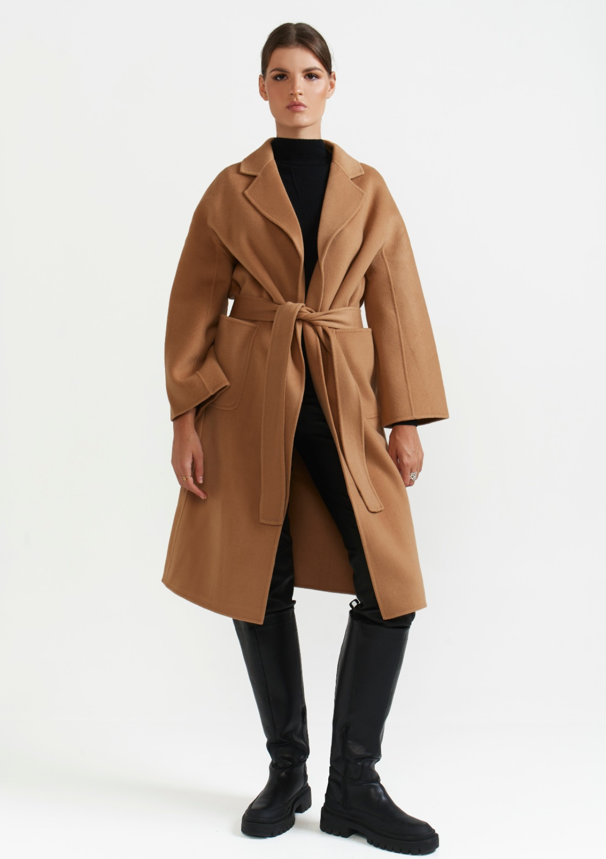 luxurious-camel-belted-classic-coat-Silk & tonic