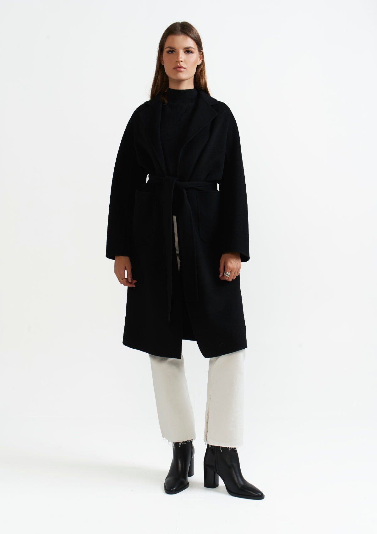 THE CLASSIC BLACK WRAP COAT