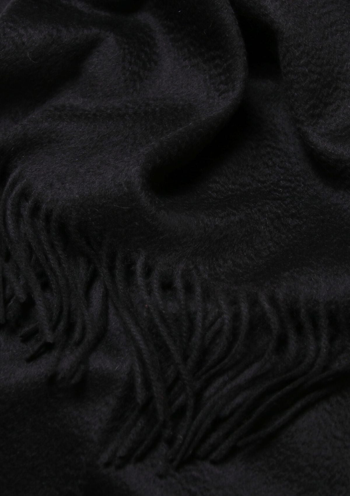 DOUBLE BLACK CASHMERE SCARF