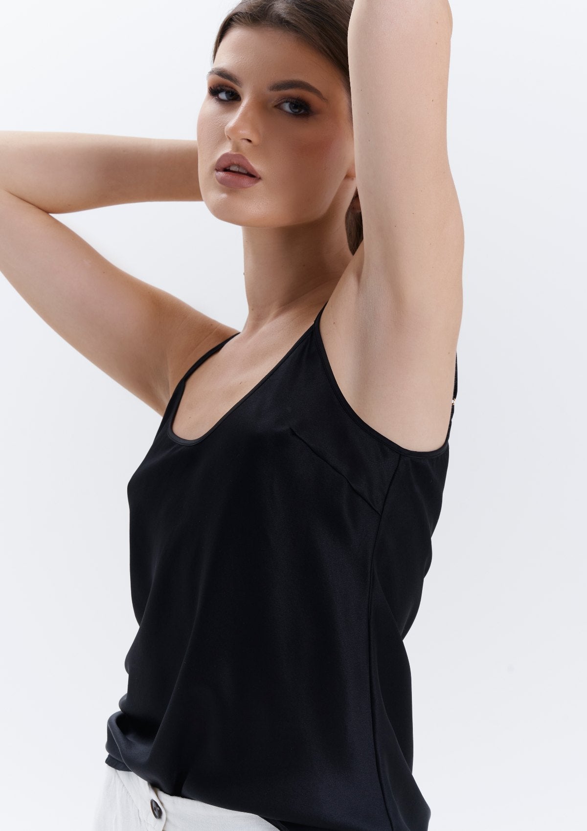 evening-top-mulberry-silk-cami-by Silk & tonic fashion brand