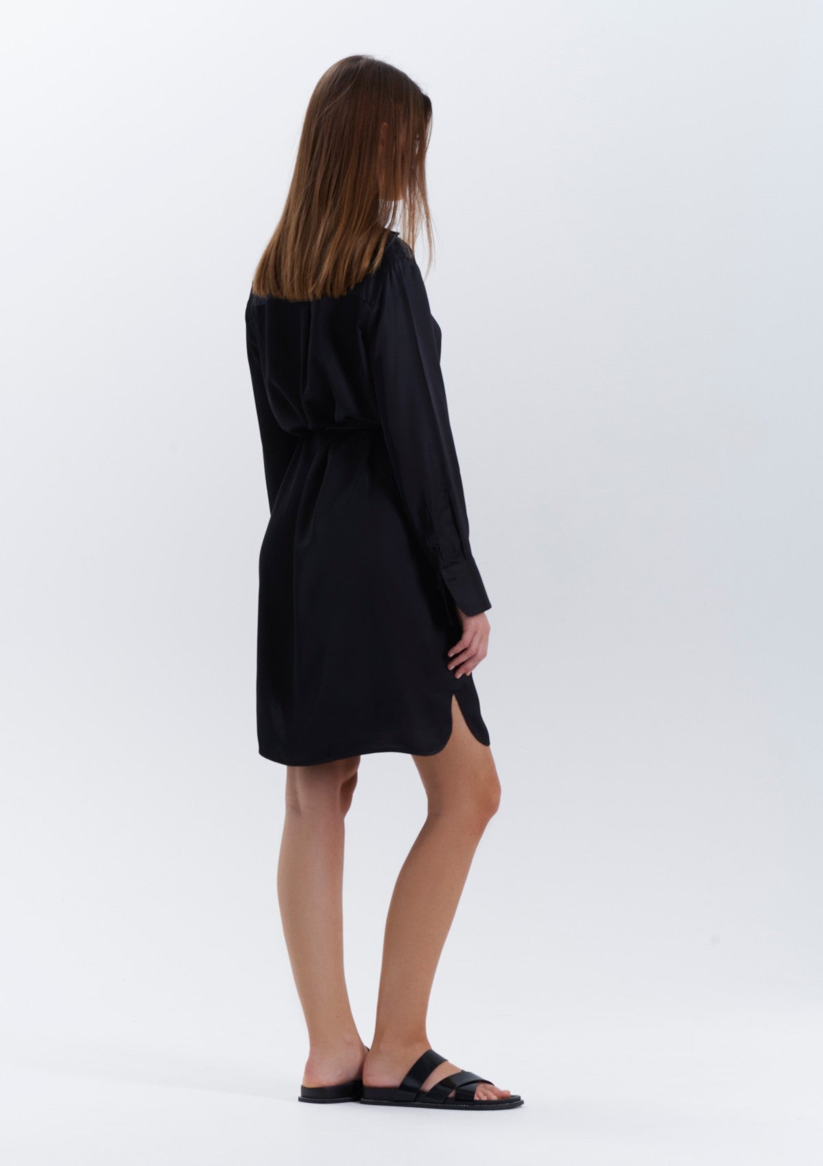black-versatile-everyday-dress-by Silk & tonic fashion brand