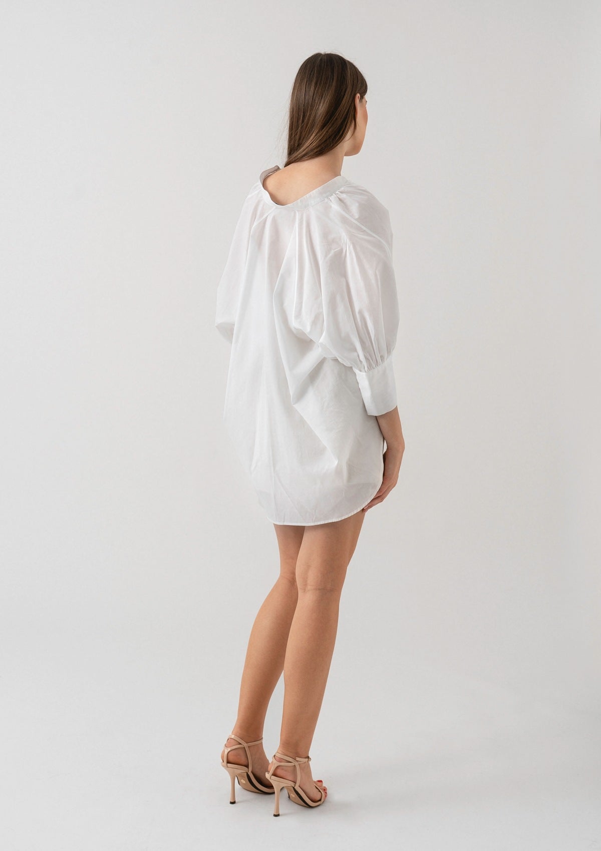 white-cotton-shirt-no buttons-by Silk & tonic